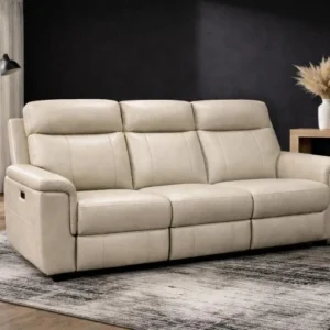 L3175-PALOMA-SOFA W/PR RECLINER-OFF WHITE